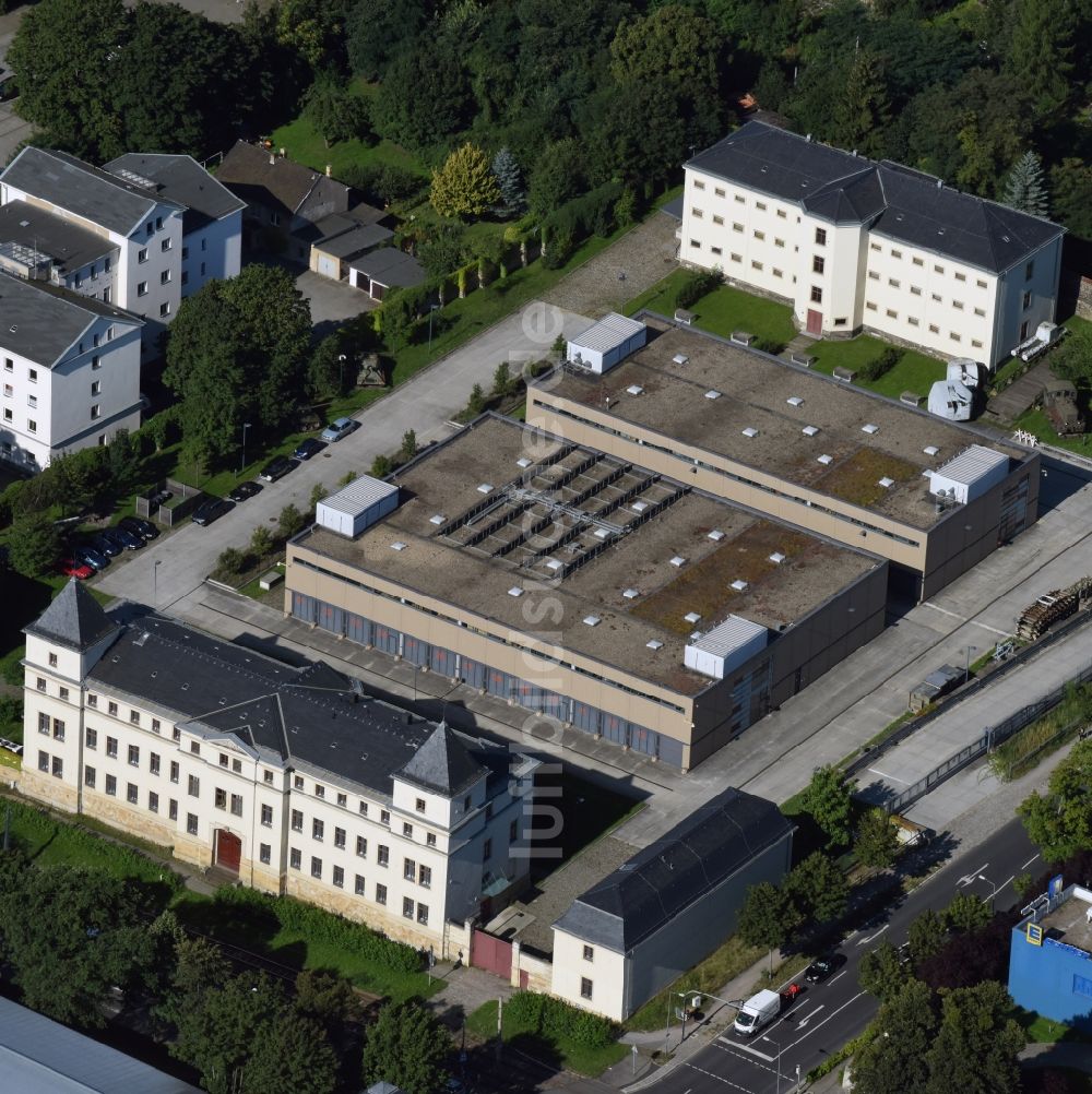 Luftaufnahme Dresden - Depot und Lagerhallen des Militärhistorischen Museums der Bundeswehr ( MHM ) in Dresden im Bundesland Sachsen