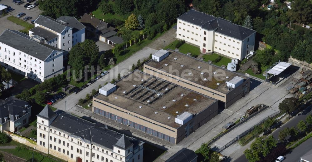 Dresden von oben - Depot und Lagerhallen des Militärhistorischen Museums der Bundeswehr ( MHM ) in Dresden im Bundesland Sachsen