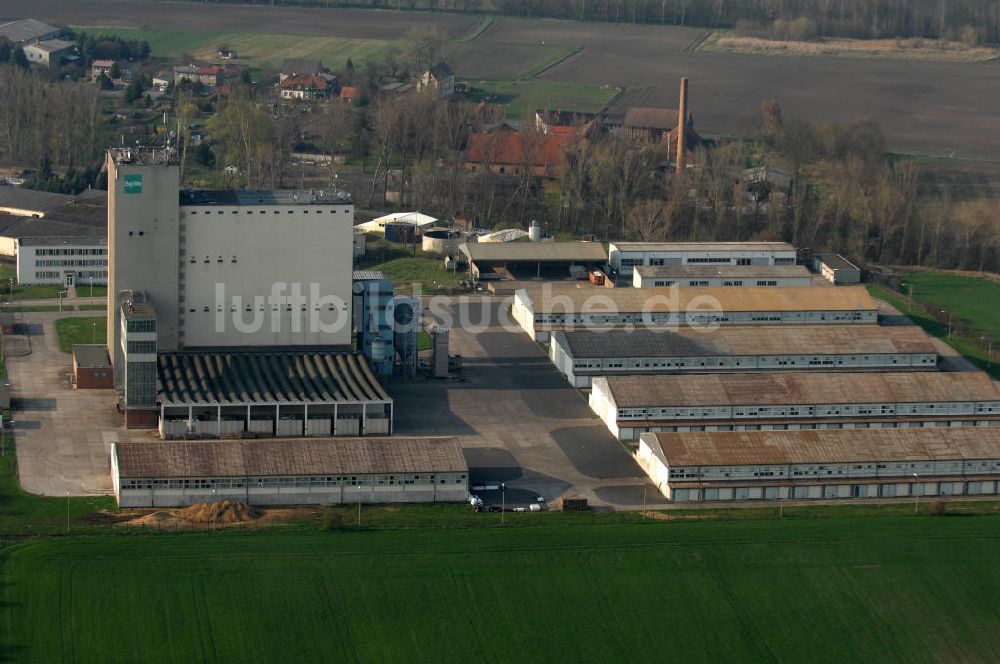 Luftaufnahme Bad Tennstedt - Der Agrar Vertrieb der BayWa in Bad Tennstedt