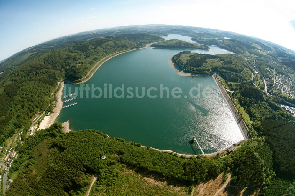 Luftbild ATTENDORN - Der Biggesee (auch Biggetalsperre) - ein Stausee im Kreis Olpe in Nordrhein-Westfalen