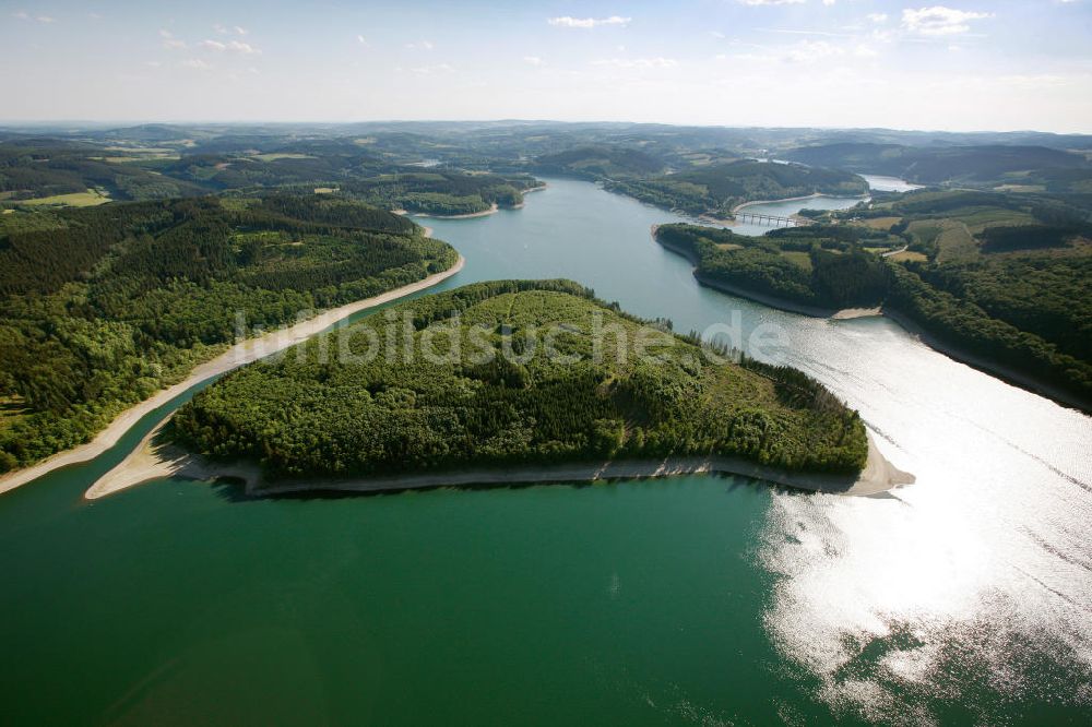 Luftbild ATTENDORN - Der Biggesee (auch Biggetalsperre) - ein Stausee im Kreis Olpe in Nordrhein-Westfalen