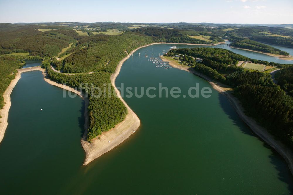 Luftaufnahme ATTENDORN - Der Biggesee (auch Biggetalsperre) - ein Stausee im Kreis Olpe in Nordrhein-Westfalen