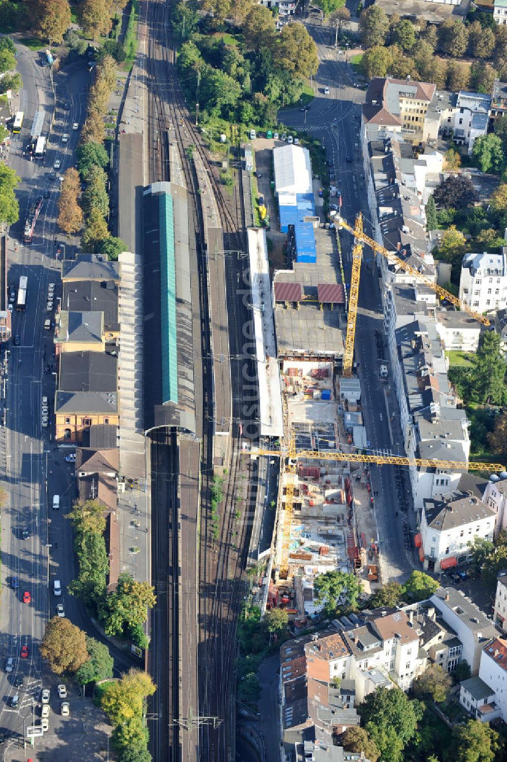 Luftbild Bonn - Der Bonner Hauptbahnhof an der Quantiusstraße in Bonn