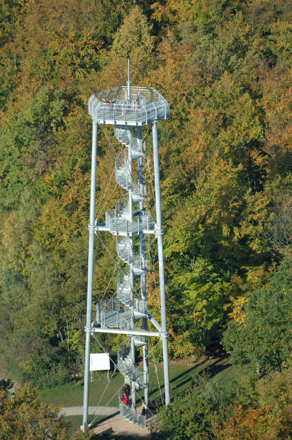 Gotha von oben - Der Bürgerturm bei Gotha