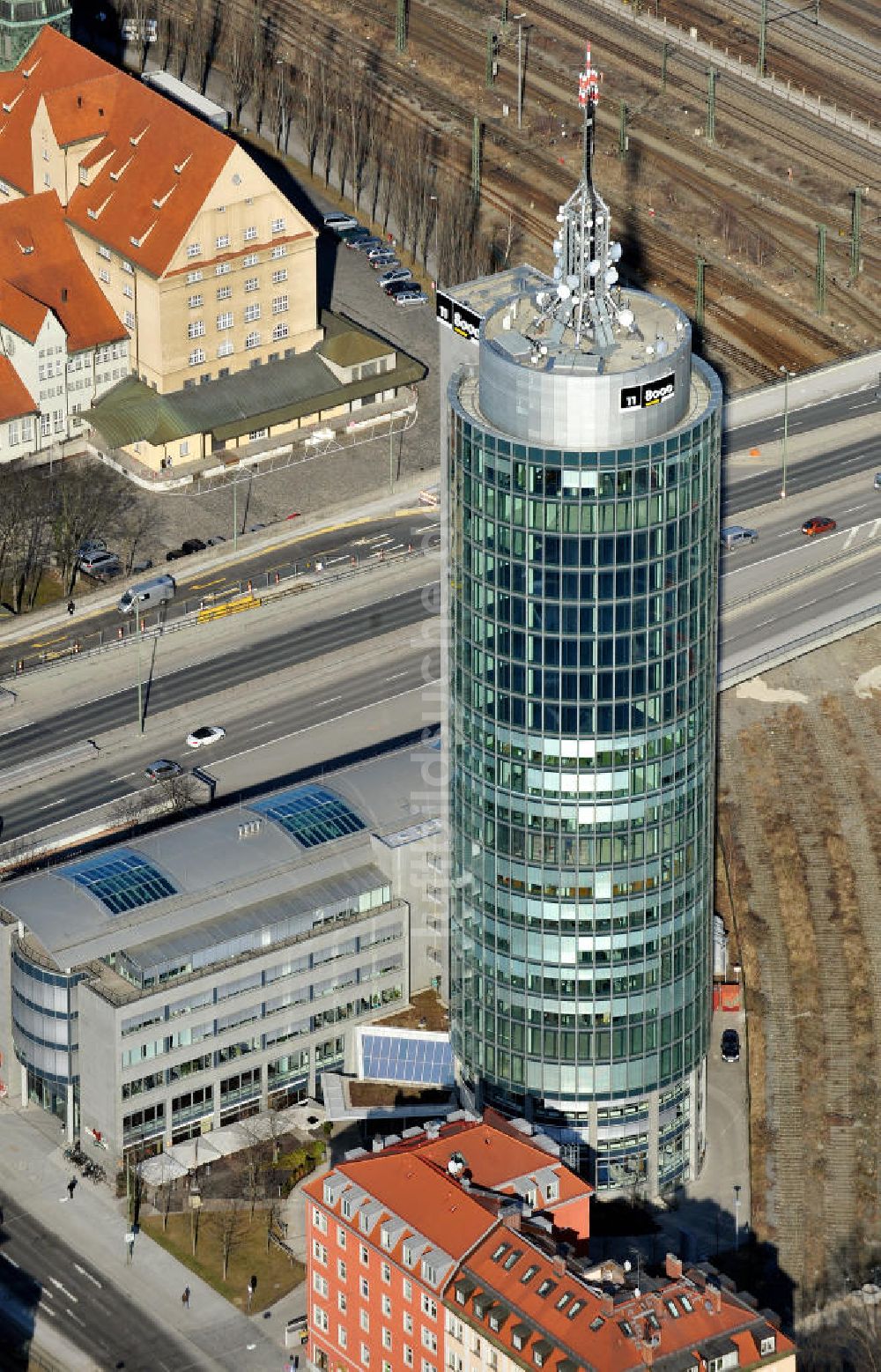 Luftbild München - Der Central Tower in München