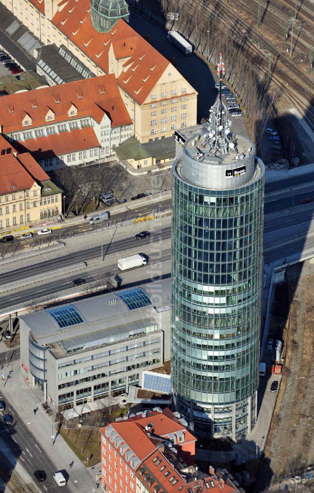 Luftaufnahme München - Der Central Tower in München