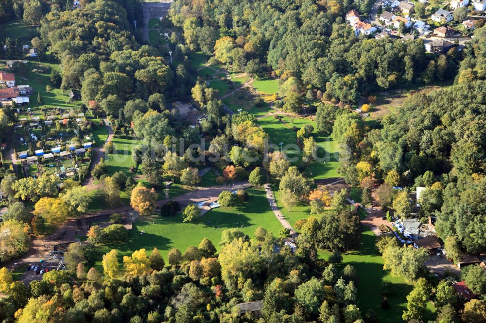 Saarbrucken Von Oben Der Deutsch Franzosische Garten In