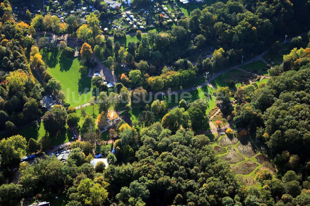 Luftbild Saarbrücken - Der Deutsch - Französische Garten in Saarbrücken