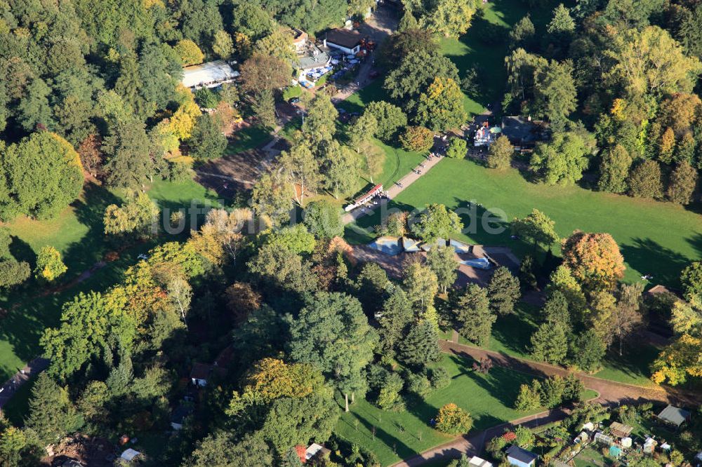 Saarbrücken aus der Vogelperspektive: Der Deutsch - Französische Garten in Saarbrücken