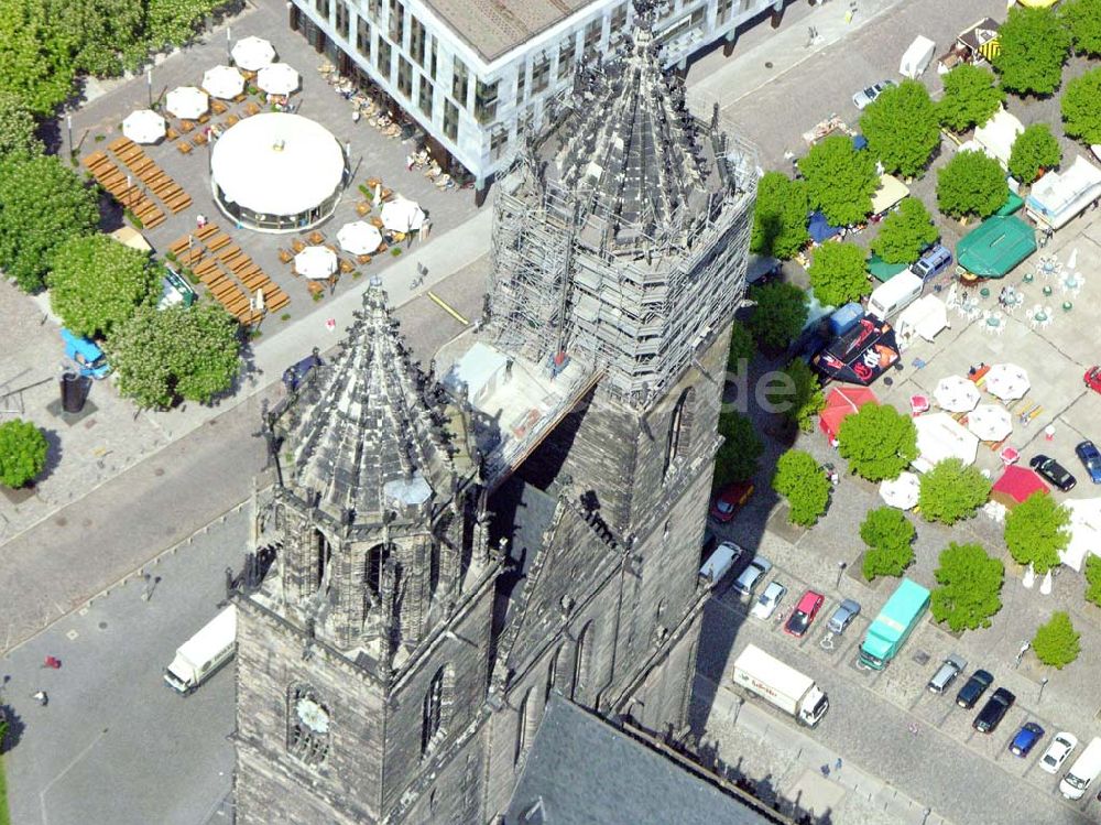 Magdeburg aus der Vogelperspektive: Der Dom von Magdeburg