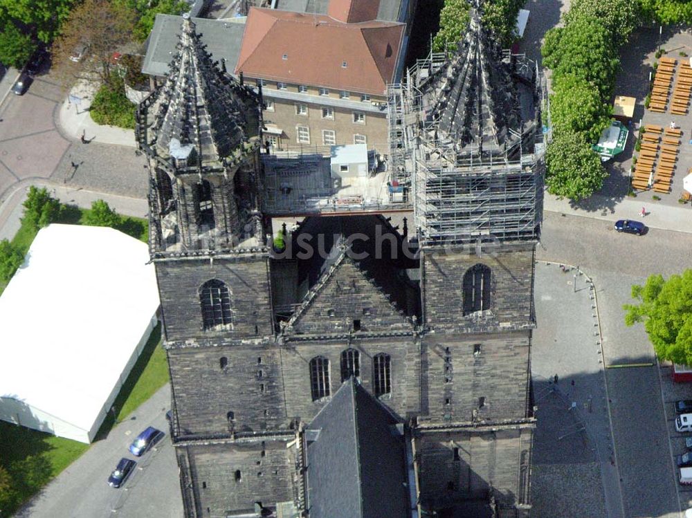 Magdeburg von oben - Der Dom von Magdeburg