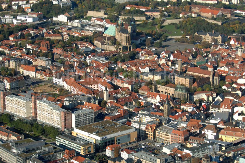 Luftbild Erfurt - Der Domberg in Erfurt