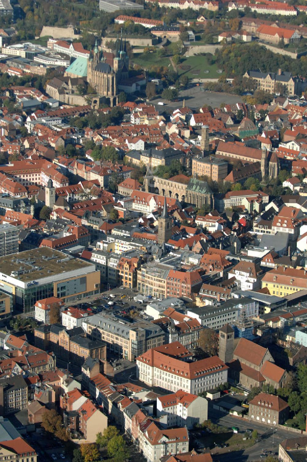 Erfurt von oben - Der Domberg in Erfurt