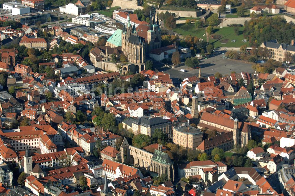 Luftbild Erfurt - Der Domberg in Erfurt