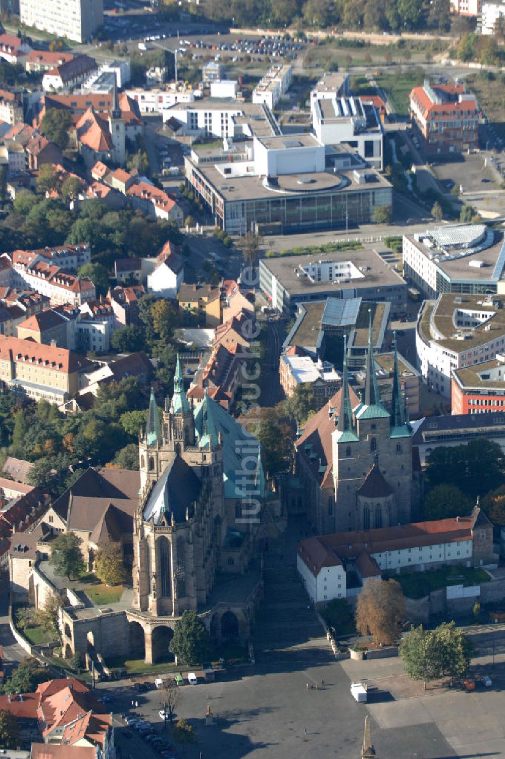 Erfurt aus der Vogelperspektive: Der Domberg in Erfurt