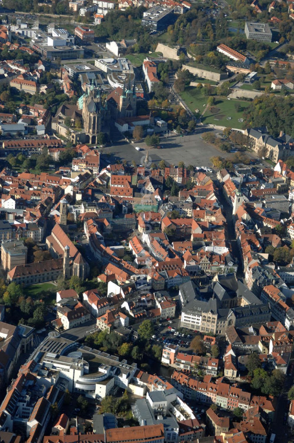 Luftbild Erfurt - Der Domberg in Erfurt