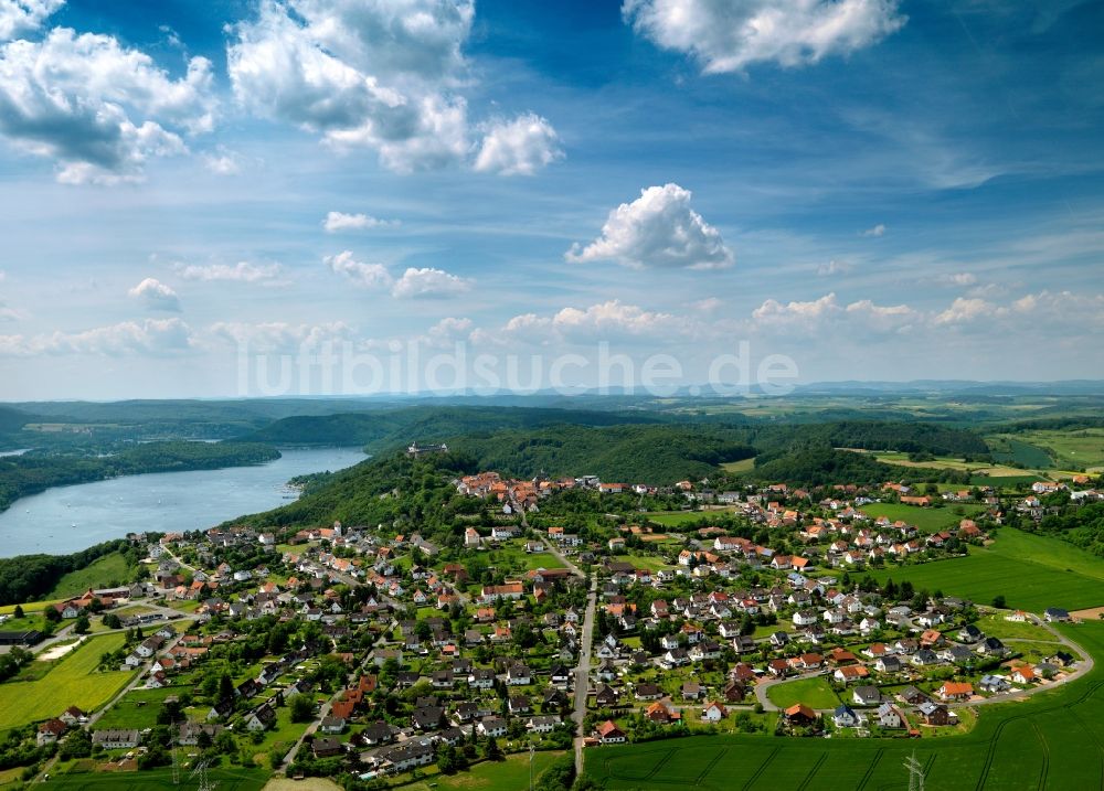 Luftaufnahme Waldeck - Der Edersee bei Waleck im Bundesland Hessen