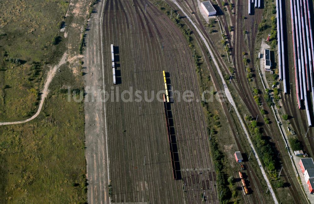 Luftbild Sassnitz OT Mukran - Der Fährbahnhof Mukran in Sassnitz auf Rügen