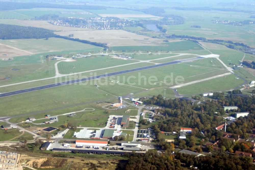 Neubrandenburg von oben - Der Flughafen Neubrandenburg-Trollenhagen