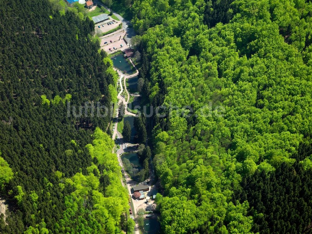 Luftbild Ruhla - Der Freizeitpark mini-a-thür in Ruhla im Bundesland Thüringen