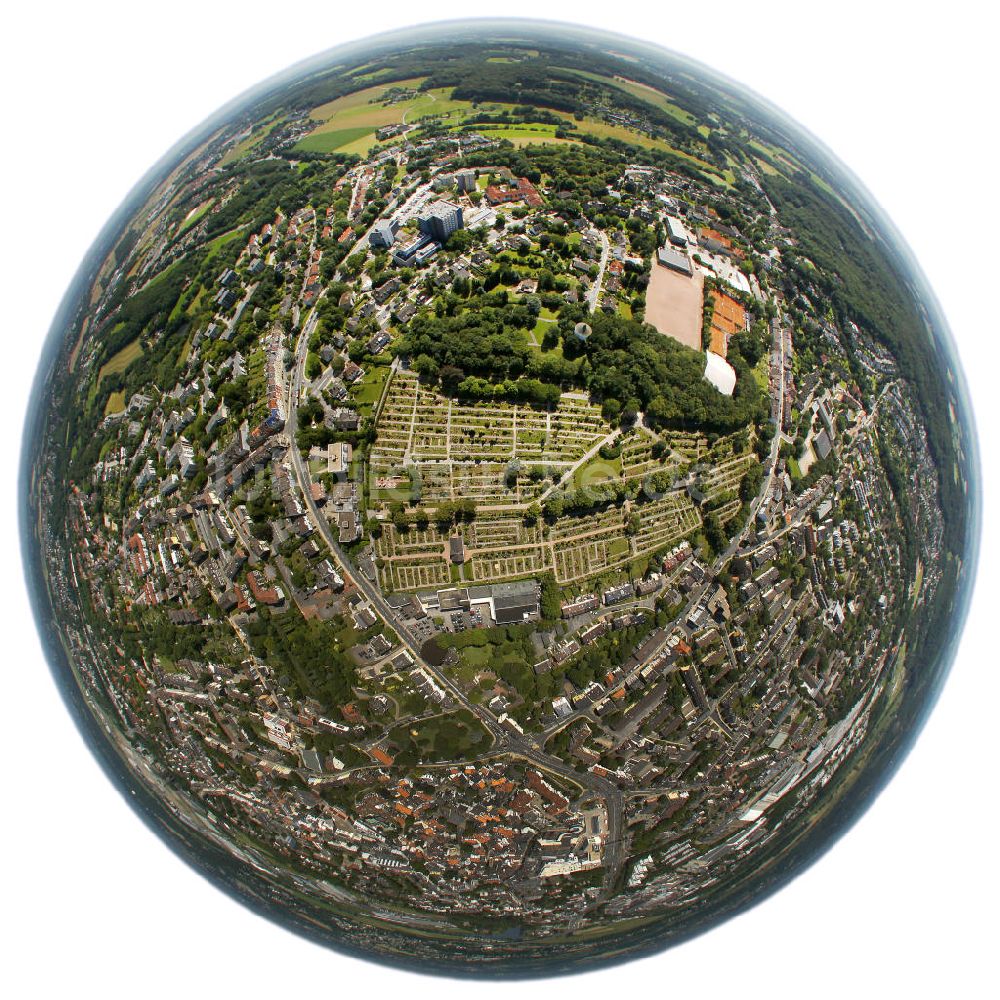 Luftbild HATTINGEN - Der Friedhof V im Stadtteil Bredenscheid-Stüter in Hattingen