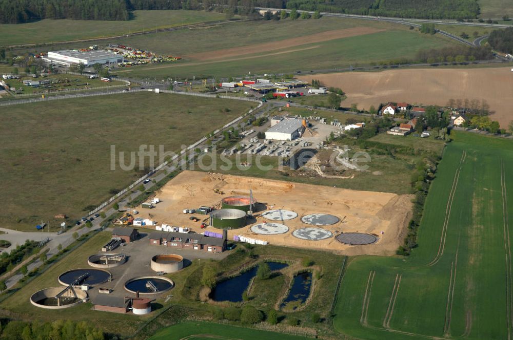 Heiligengrabe von oben - Der Gewerbepark in Heiligengrabe