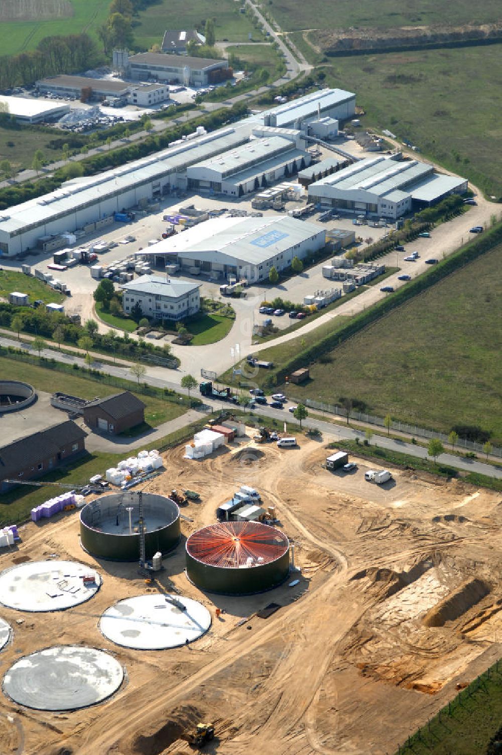 Luftaufnahme Heiligengrabe - Der Gewerbepark in Heiligengrabe