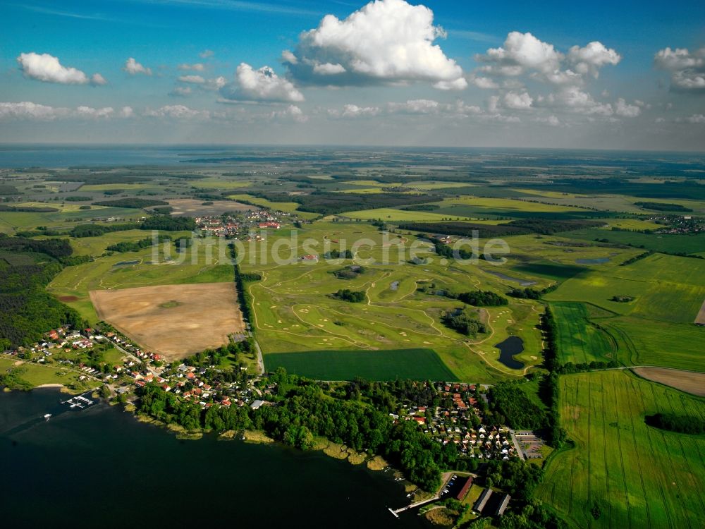Luftaufnahme Untergöhren - Der Golfplatz und Golfclub in der Gemeinde Göhren-Lebbin am Fleesensee im Bundesland Mecklenburg-Vorpommern