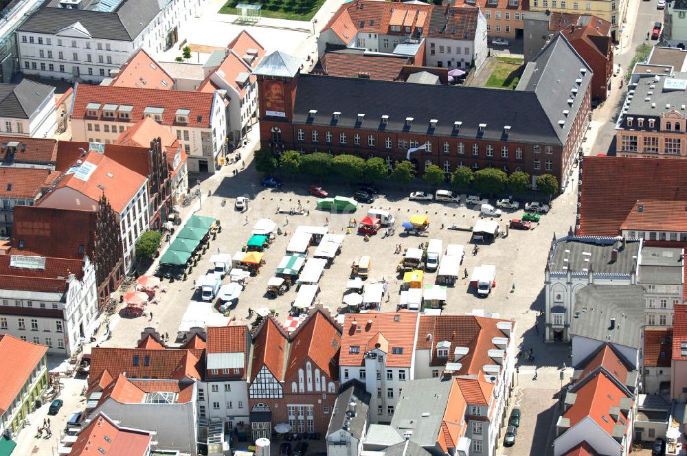 Greifswald von oben - Der Greifswalder Marktplatz