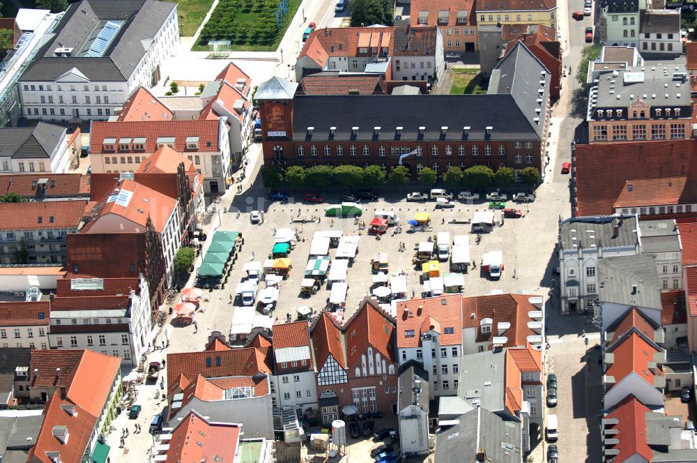 Greifswald aus der Vogelperspektive: Der Greifswalder Marktplatz