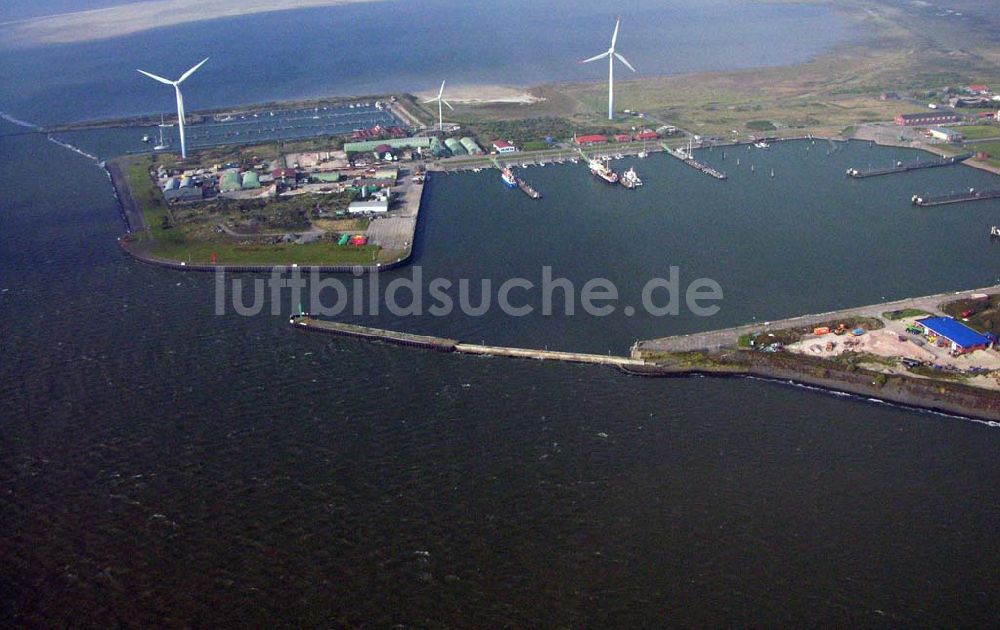 Luftbild Borkum - Der Hafen von Borkum