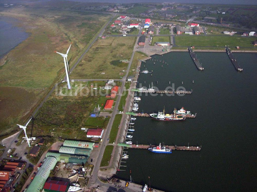 Luftbild Borkum - Der Hafen von Borkum