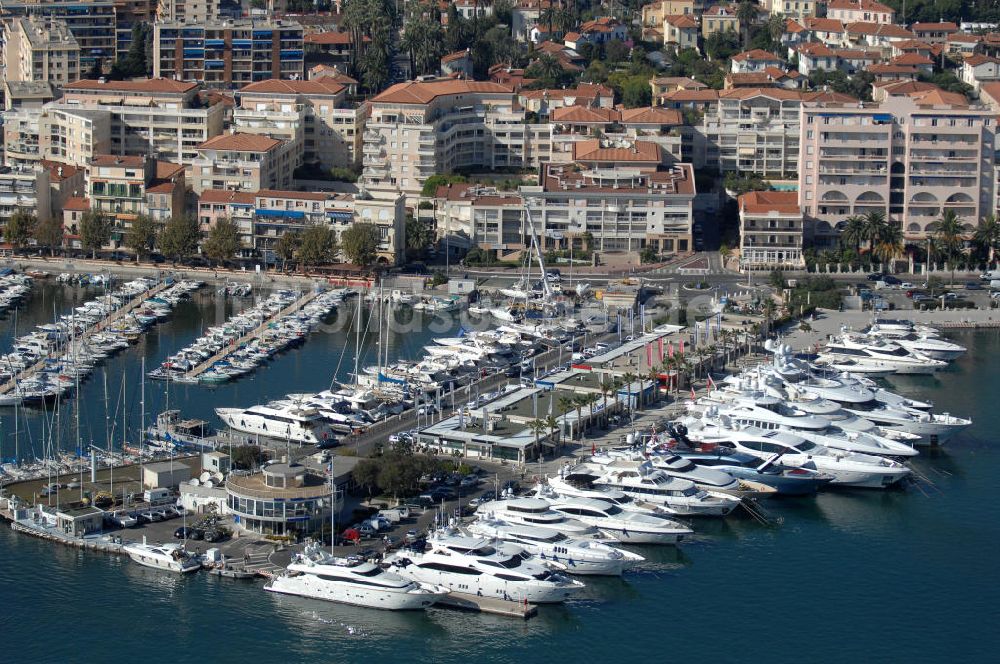 Luftbild Vallauris - Der Hafen im Stadtteil Golfe-Juan in Vallauris