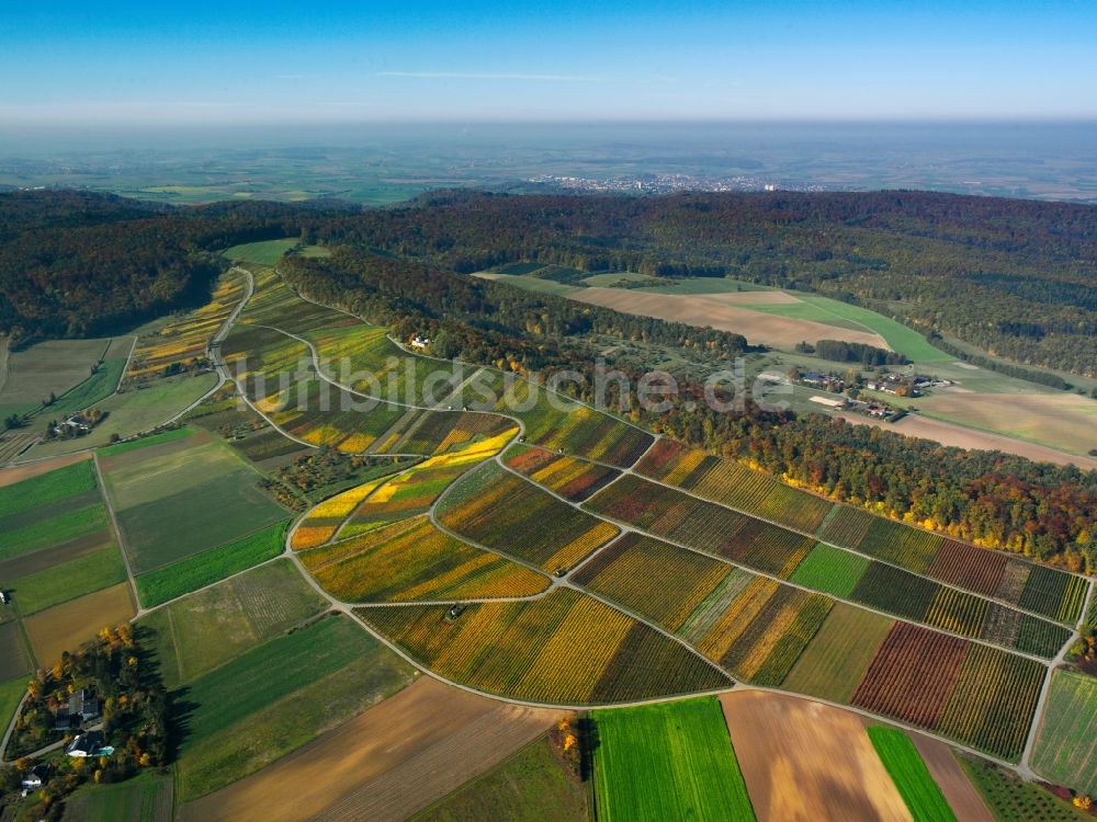 Luftaufnahme Heilbronn - Der Heuchelberg im Landkreis Heilbronn bei Neipperg im Bundesland Baden-Württemberg