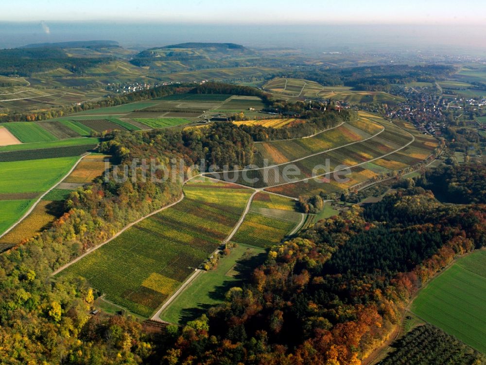 Heilbronn von oben - Der Heuchelberg im Landkreis Heilbronn bei Neipperg im Bundesland Baden-Württemberg