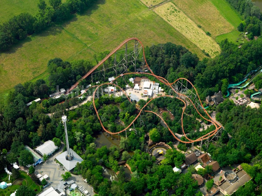 Haßloch aus der Vogelperspektive: Der Holiday Park in Haßloch im Bundesland Rheinland-Pfalz