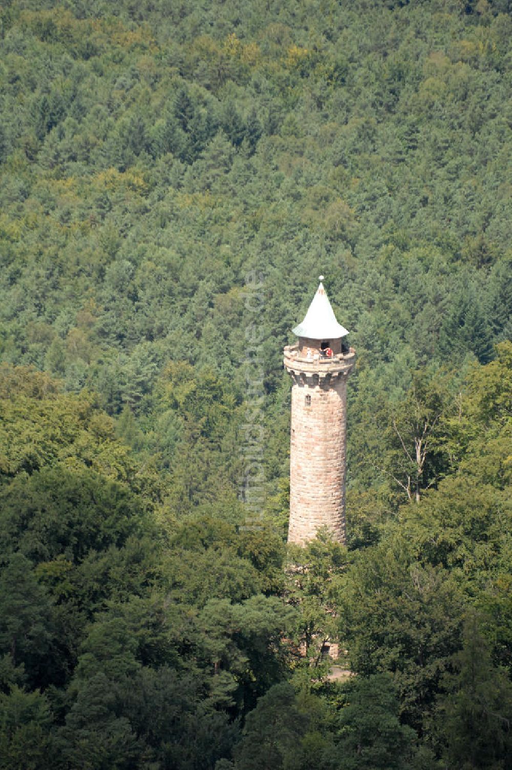 Kaiserslautern von oben - Der Humbergturm bei Kaiserslautern