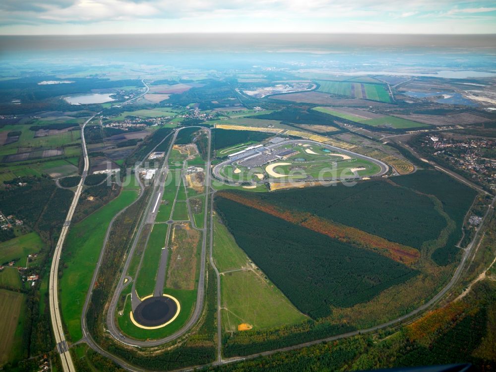 Luftbild Klettwitz - Der Lausitzring in Klettwitz im Landkreis Oberspreewald-Lausitz im Bundesland Brandenburg