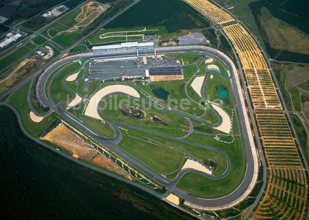 Luftaufnahme Klettwitz - Der Lausitzring in Klettwitz im Landkreis Oberspreewald-Lausitz im Bundesland Brandenburg