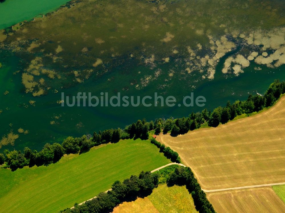 Luftbild Hohenfurch - Der Lech in der oberbayerischen Gemeinde Hohenfurch im Landkreis Weilheim-Schongau im Bundesland Bayern