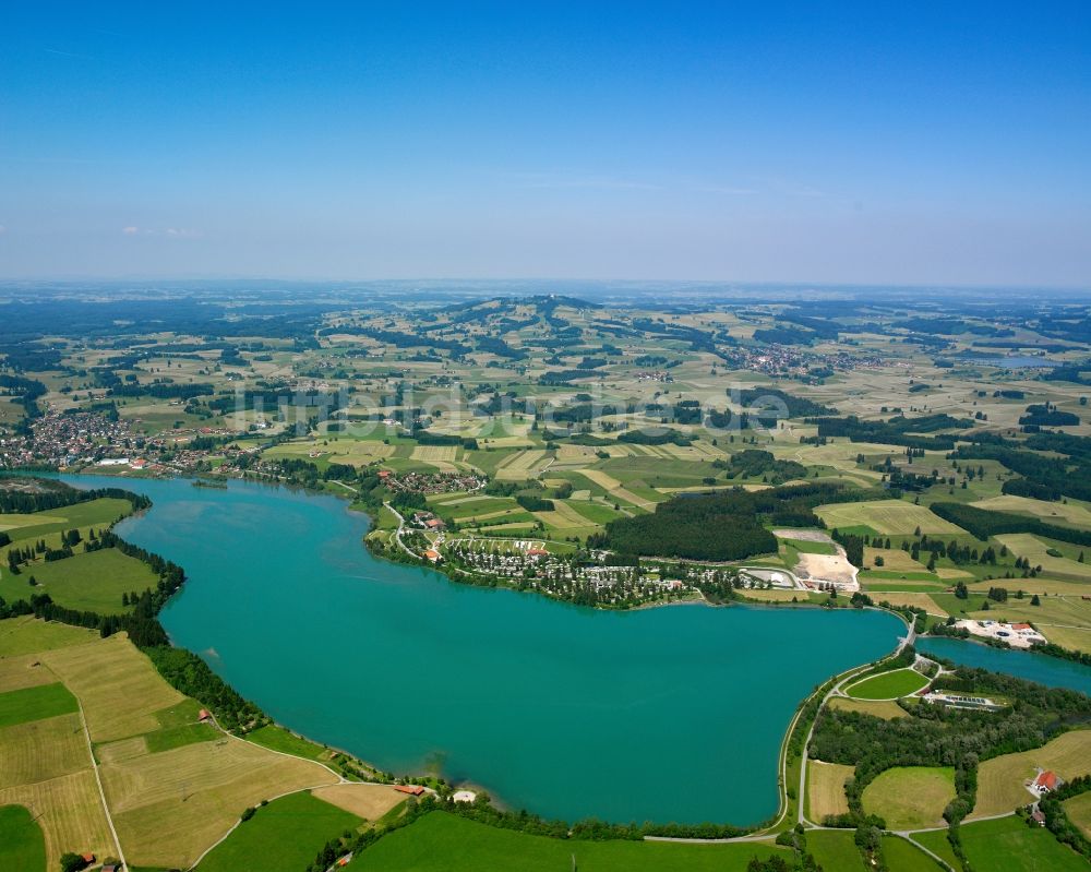 Prem aus der Vogelperspektive: Der Lechsee in Prem im Bundesland Bayern