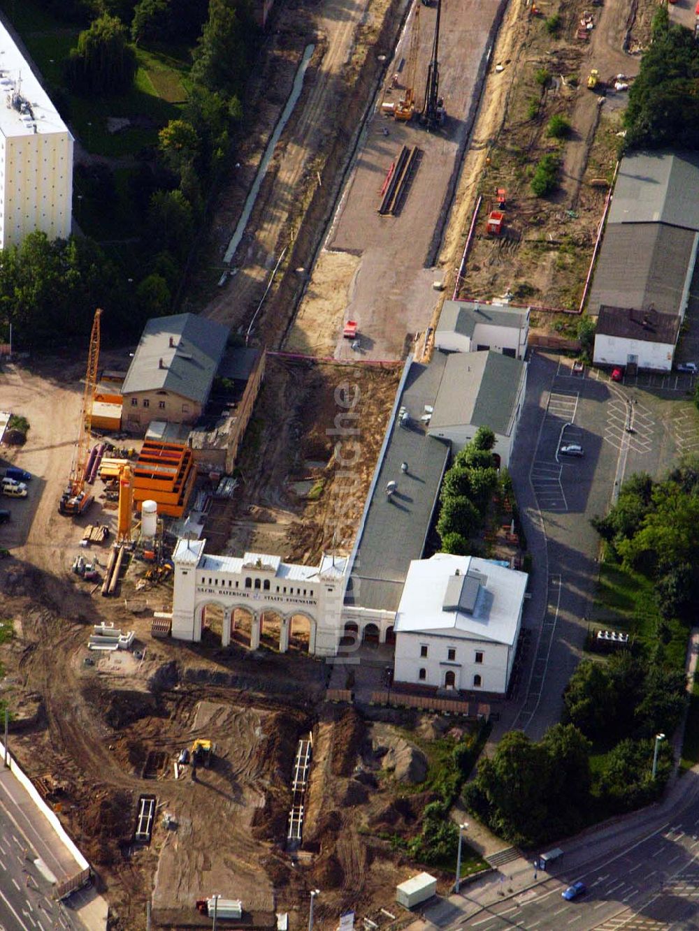 Luftbild Leipzig - Der Leipziger Bayerische Bahnhof