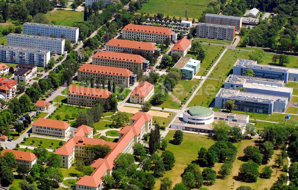 Magdeburg von oben - Der Magdeburger Standort der Hochschule Magdeburg-Stendal