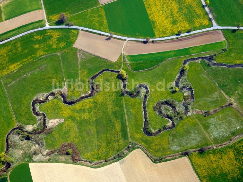 Luftbild Aletshausen - Der Mäander der Kammel in der Gemeinde Aletshausen im Bundesland Bayern