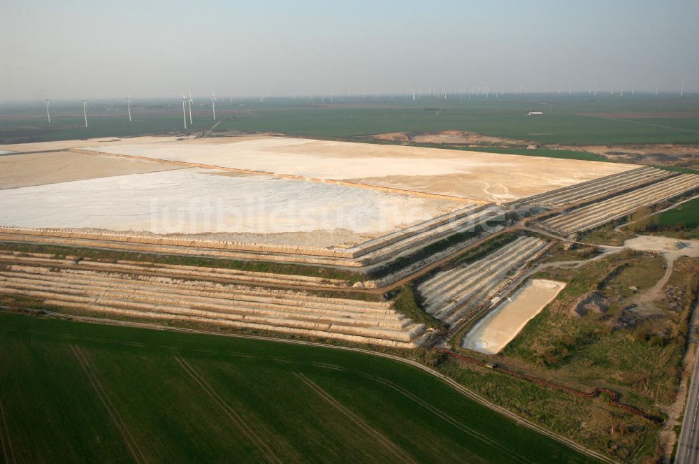 Atzendorf von oben - Der Marbeschacht bei Atzendorf