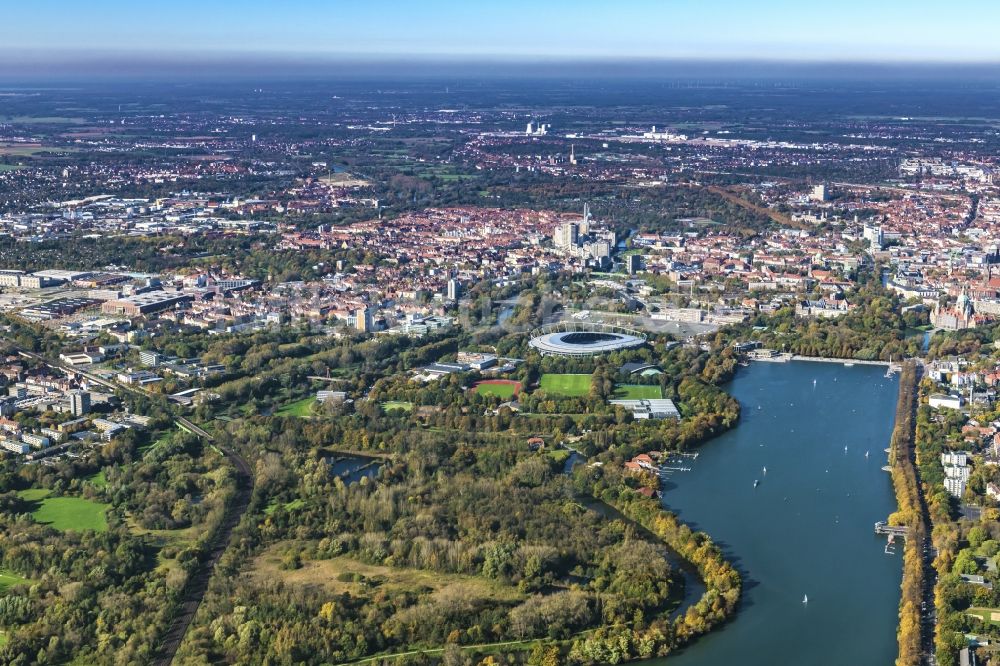 Luftbild Hannover Der Maschsee Am Stadtteil Ricklingen In Hannover Im