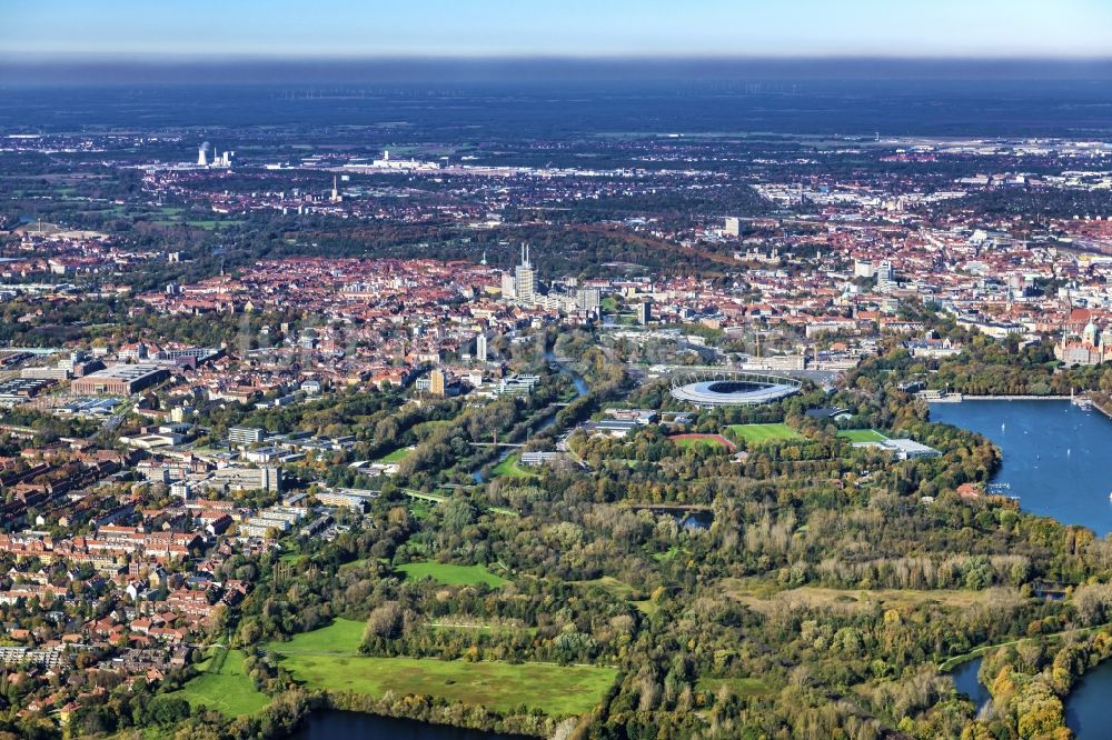 Luftaufnahme Hannover Der Maschsee Am Stadtteil Ricklingen In