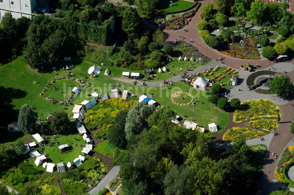 Hamm aus der Vogelperspektive: Der Maximilianpark in Hamm im Bundesland Nordrhein-Westfalen