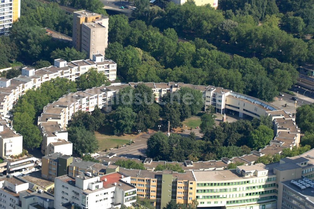 Luftaufnahme Berlin - Der Mehringplatz in Berlin