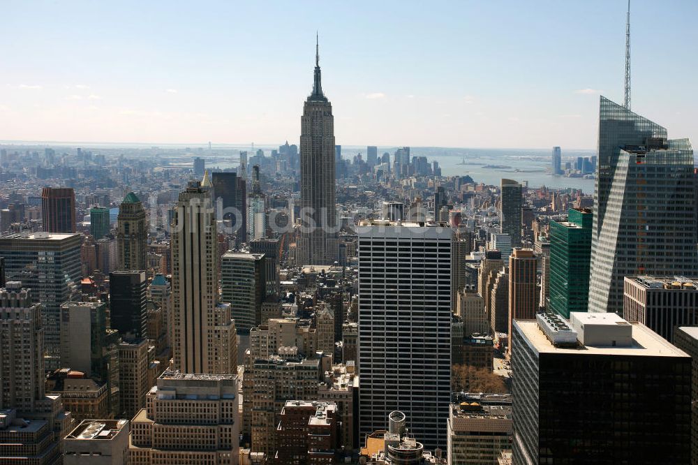 New York aus der Vogelperspektive: Der Midtown Bezirk von Manhattan in New York